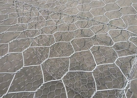  Coating Gabion  Erosion Control Hexagonal Netting 60x80mm