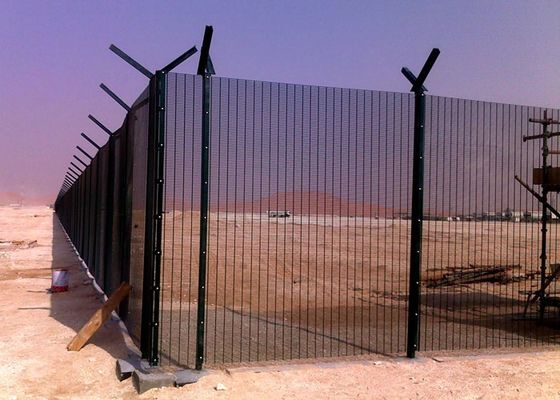 3 Inch × 0.5 Inch 8 Gauge Welded Mesh Security Fencing , Prison Mesh Fencing