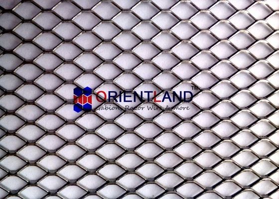 Durable Expanded Metal Wire Mesh , Expanded Metal Screen Slip Resistant Surface