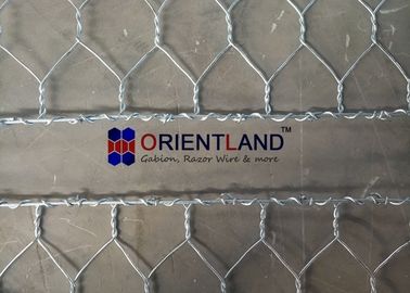 Hot Dipped Galvanized Flexible Gabion Wall Baskets  For Stream Bed Drain
