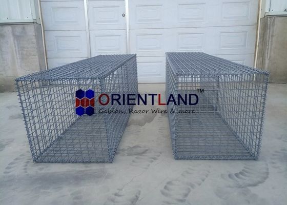 Rock Wall Welded Mesh Gabions , Wire Steel Mesh Wire Baskets Retaining Wall