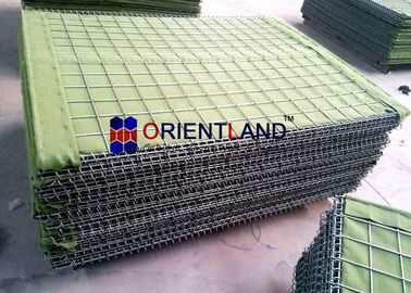 Sand Wall Welded Mesh Defensive Barrier Container Units Customized Colors