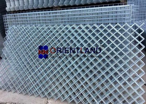 Rhombus Opening Hot Dipped Galvanized Welded Wire Mesh , Stainless Steel Wire Mesh Panels