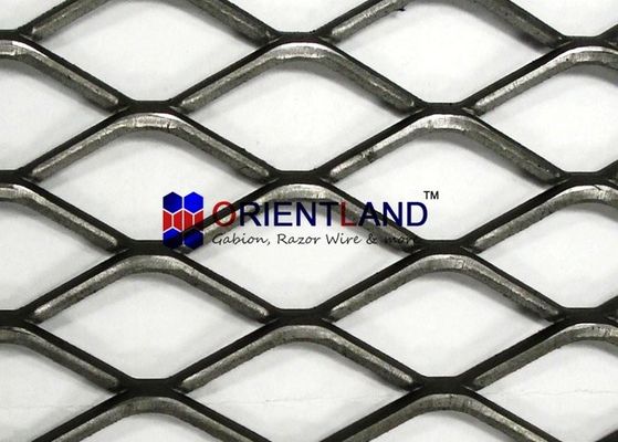 Durable Expanded Metal Wire Mesh , Expanded Metal Screen Slip Resistant Surface