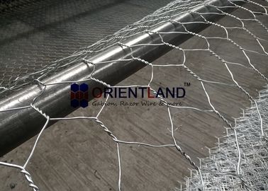 Hot Dipped Galvanized Flexible Gabion Wall Baskets  For Stream Bed Drain
