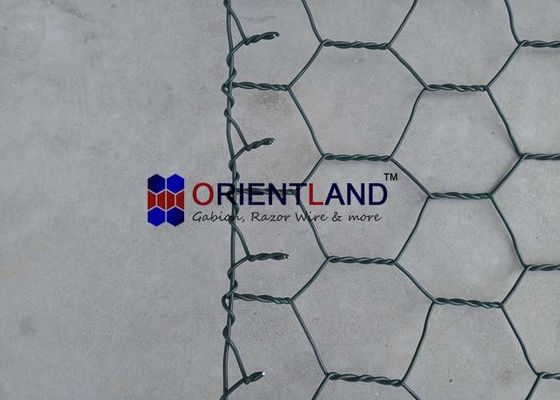 High Strength Hexagonal Wovenmesh Gabion Rolls Rock Netting Fall Protection