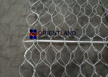 Flexible Gabion Box Soil Stabilization Hexagonal Woven Wire Gabion Mesh Slope Protection