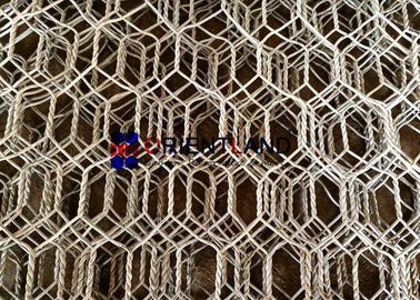 Rectangular Gabion Wire Baskets Earth Retain Double Twisted Hexagonal Mesh