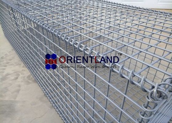 Rock Wall Welded Mesh Gabions , Wire Steel Mesh Wire Baskets Retaining Wall