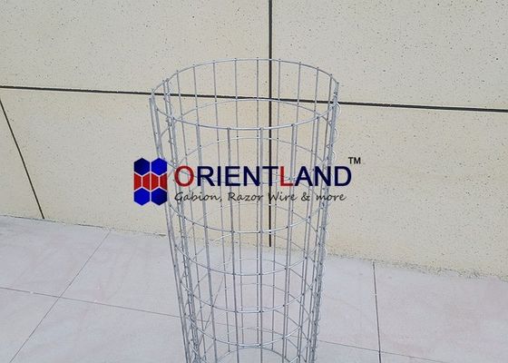 4.0mm Wire Diameter 32cm Round Gabion Column