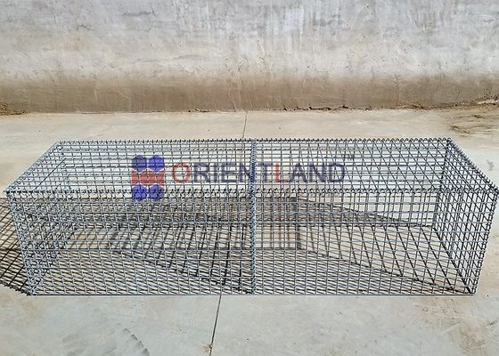 Galvanised Bs En Iso 10244-2 Weldmesh Gabions With Helical Binders