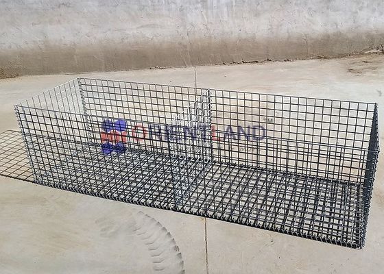 Galvanised Bs En Iso 10244-2 Weldmesh Gabions With Helical Binders