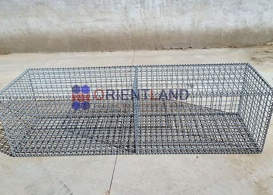 Galvanised Bs En Iso 10244-2 Weldmesh Gabions With Helical Binders